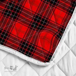 Scottish Wemyss Clan Badge Tartan Royal Scottish Unicorn Tartan Quilt