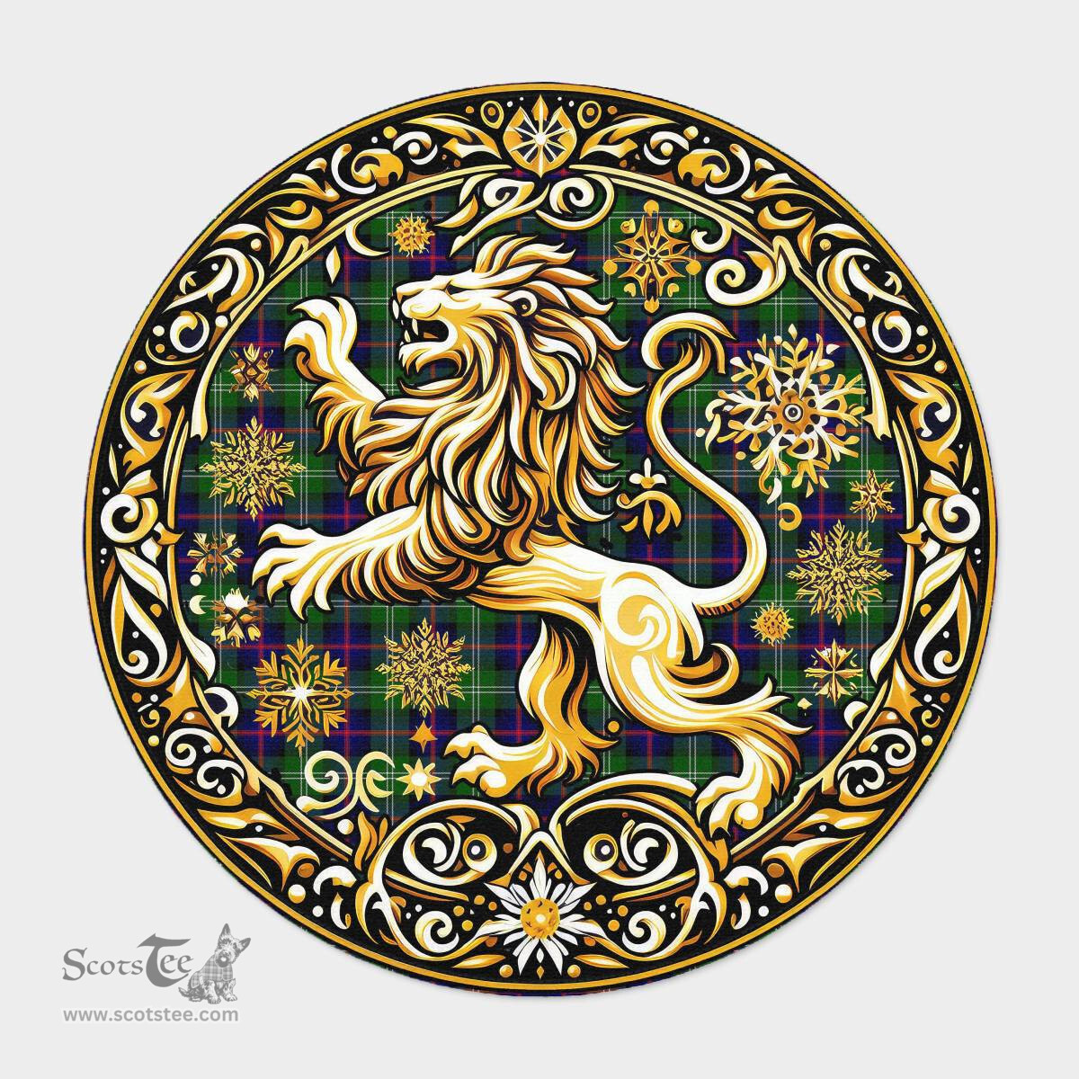 Scottish Sutherland Ii Tartan Rug Scottish Lion Round Rugs