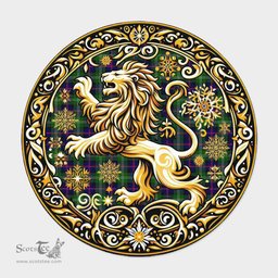 Scottish Sutherland Ii Tartan Rug Scottish Lion Round Rugs