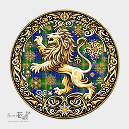 Scottish Maitland Tartan Rug Scottish Lion Round Rugs