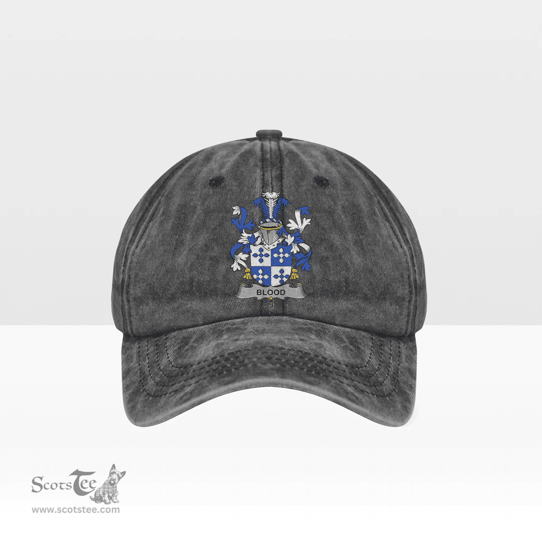 Irish Blood Coat of Arms Family Crest Ireland Denim Cap
