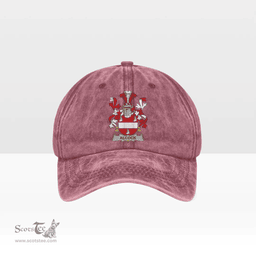 Irish Alcock Coat of Arms Family Crest Ireland Denim Cap