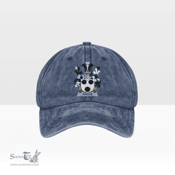 Irish Basile Coat of Arms Family Crest Ireland Denim Cap