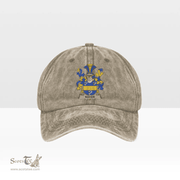 Irish Baker Coat of Arms Family Crest Ireland Denim Cap