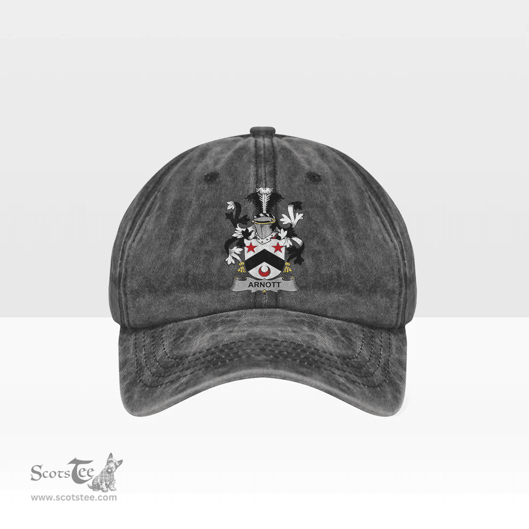 Irish Arnott Coat of Arms Family Crest Ireland Denim Cap