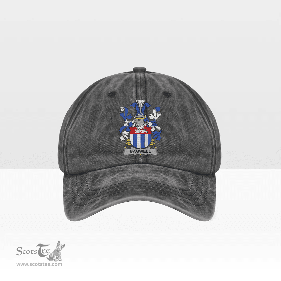 Irish Bagwell Coat of Arms Family Crest Ireland Denim Cap