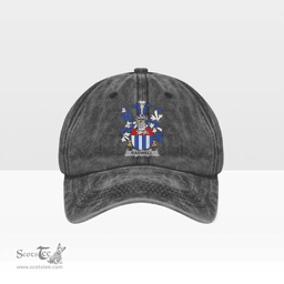 Irish Bagwell Coat of Arms Family Crest Ireland Denim Cap