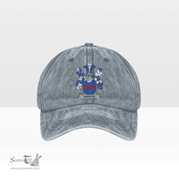 Irish Bareth Coat of Arms Family Crest Ireland Denim Cap