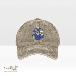 Irish Bareth Coat of Arms Family Crest Ireland Denim Cap