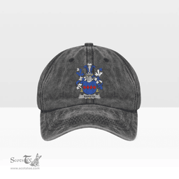 Irish Bareth Coat of Arms Family Crest Ireland Denim Cap