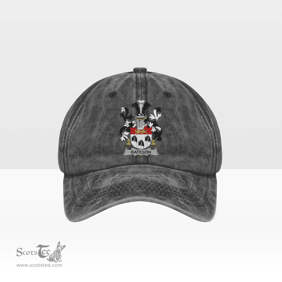 Irish Bateson Coat of Arms Family Crest Ireland Denim Cap