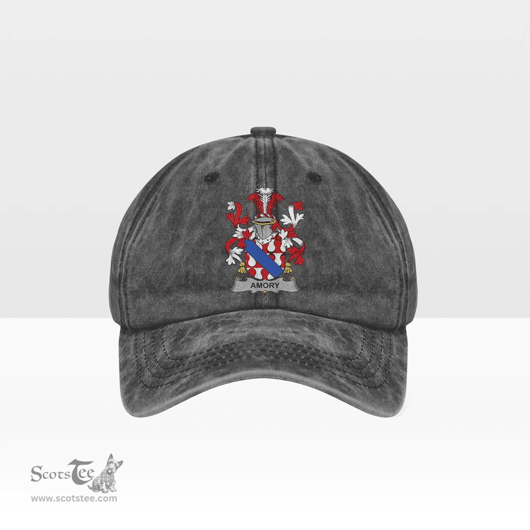 Irish Amory Coat of Arms Family Crest Ireland Denim Cap