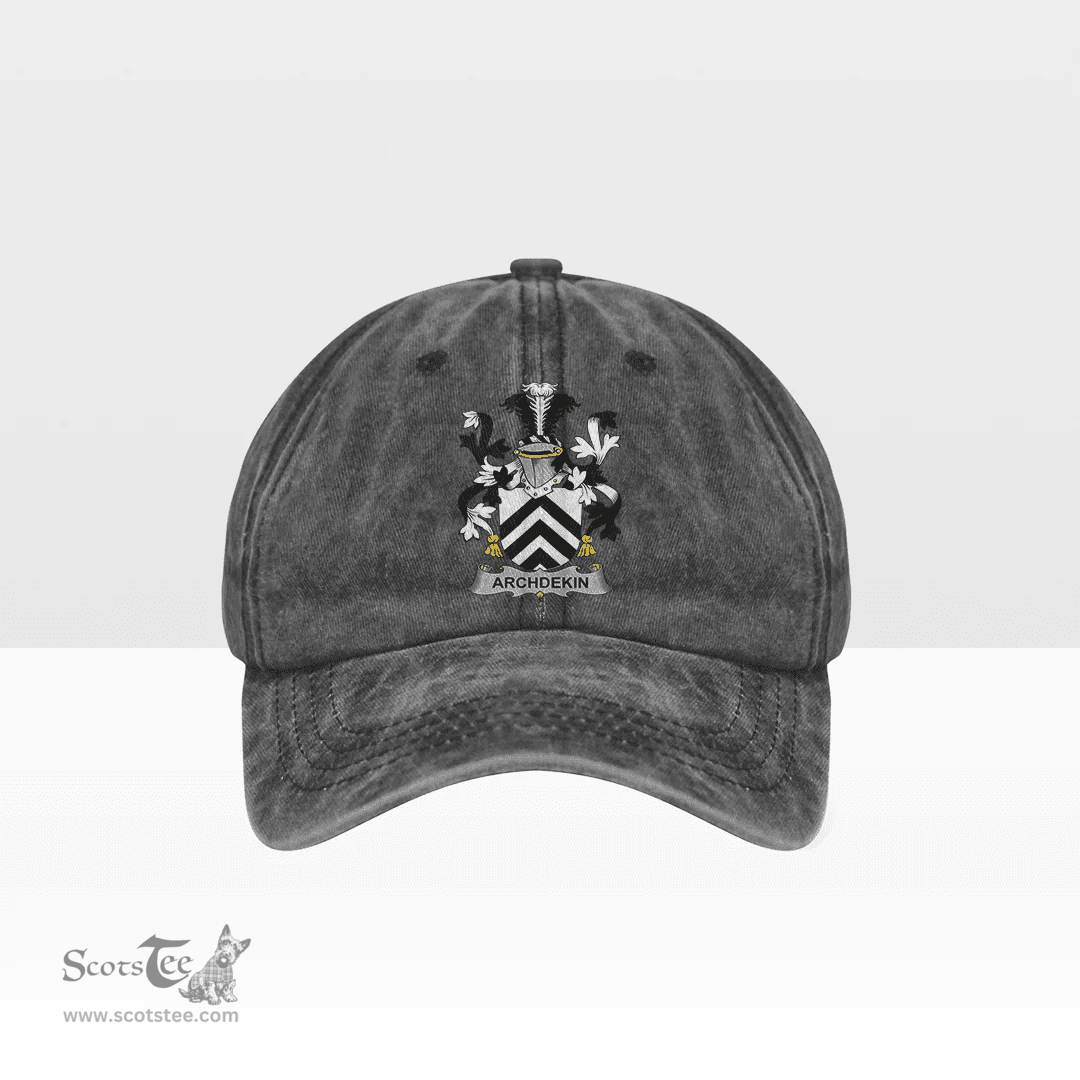 Irish Archdekin Coat of Arms Family Crest Ireland Denim Cap