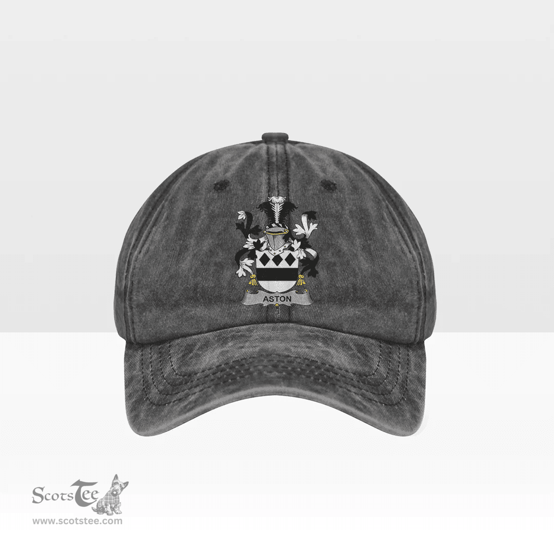 Irish Aston Coat of Arms Family Crest Ireland Denim Cap