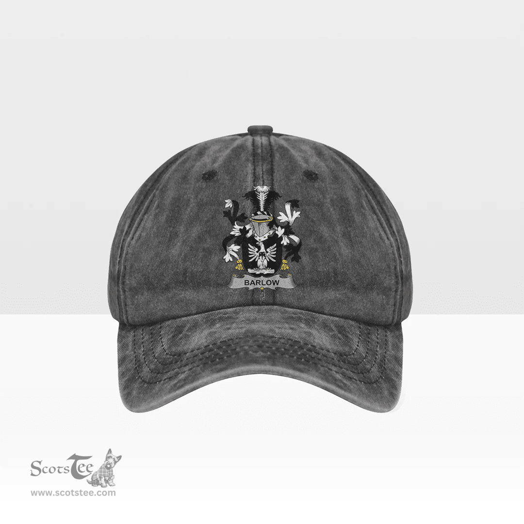 Irish Barlow Coat of Arms Family Crest Ireland Denim Cap