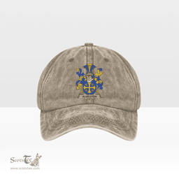 Irish Alveston Coat of Arms Family Crest Ireland Denim Cap