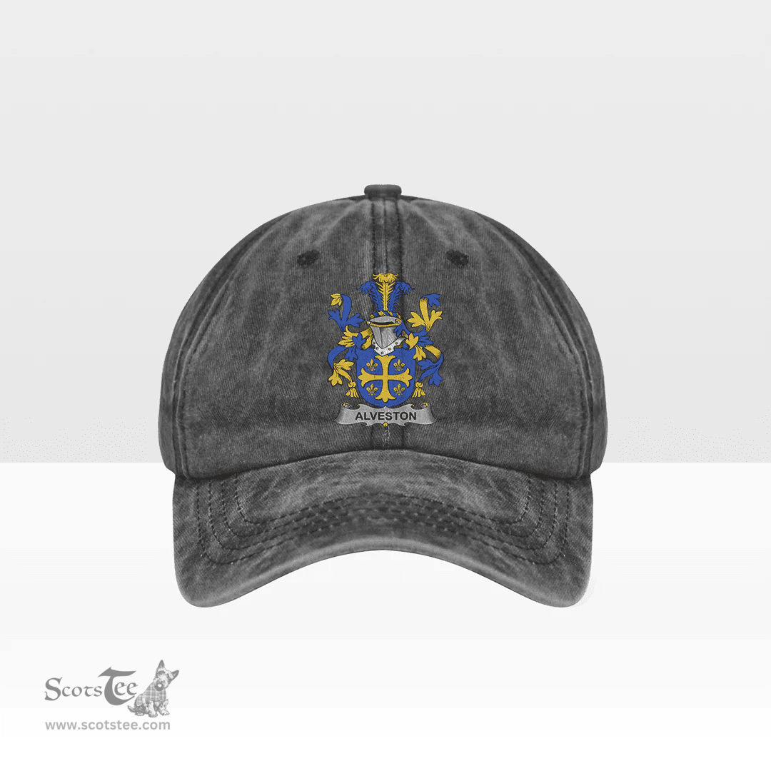 Irish Alveston Coat of Arms Family Crest Ireland Denim Cap