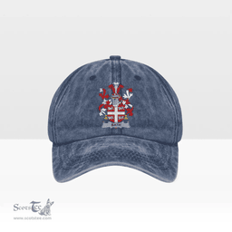 Irish Bath Coat of Arms Family Crest Ireland Denim Cap