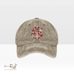 Irish Bath Coat of Arms Family Crest Ireland Denim Cap