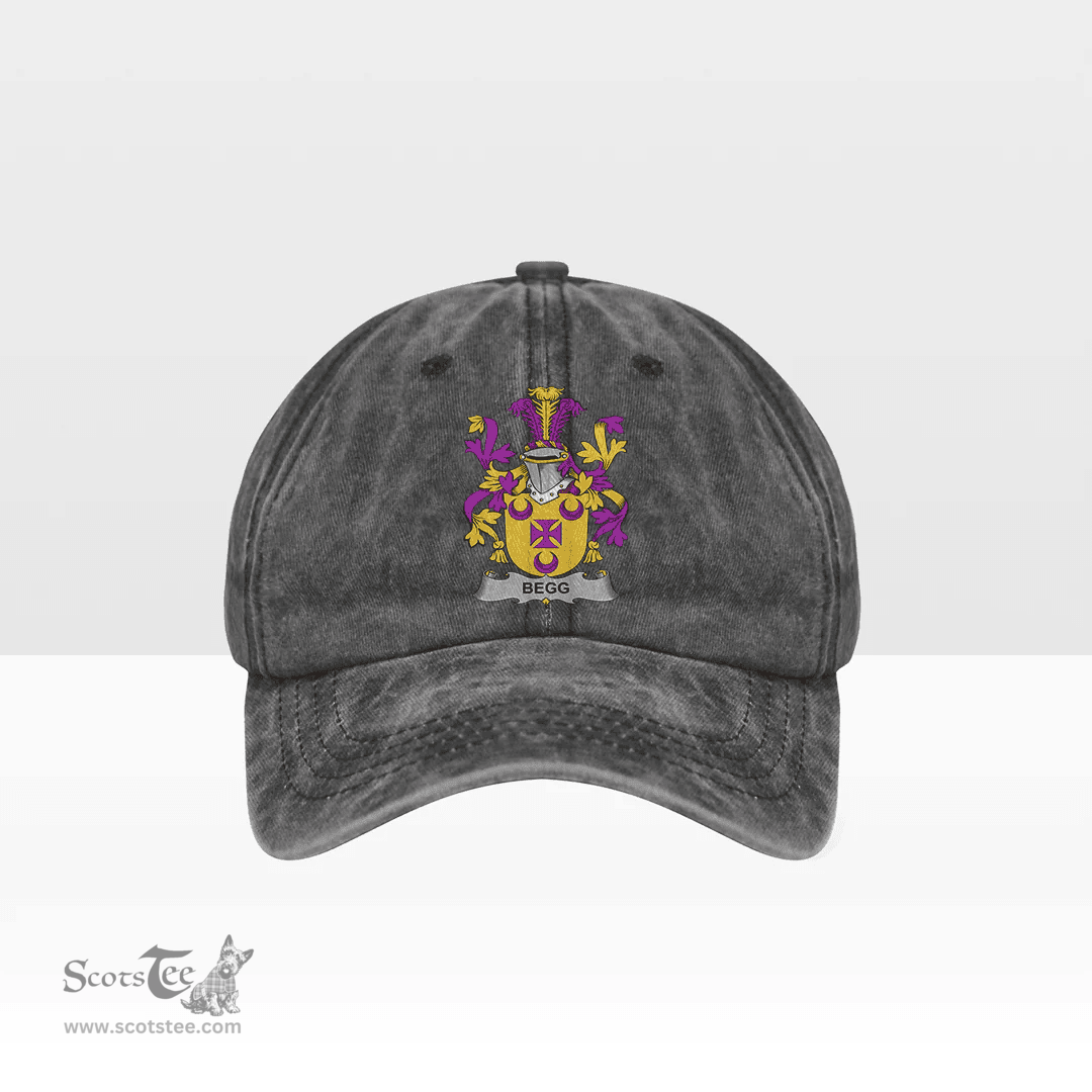 Irish Begg Coat of Arms Family Crest Ireland Denim Cap