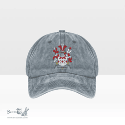 Irish Delamere Coat of Arms Family Crest Ireland Denim Cap
