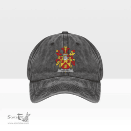 Irish Becket Coat of Arms Family Crest Ireland Denim Cap