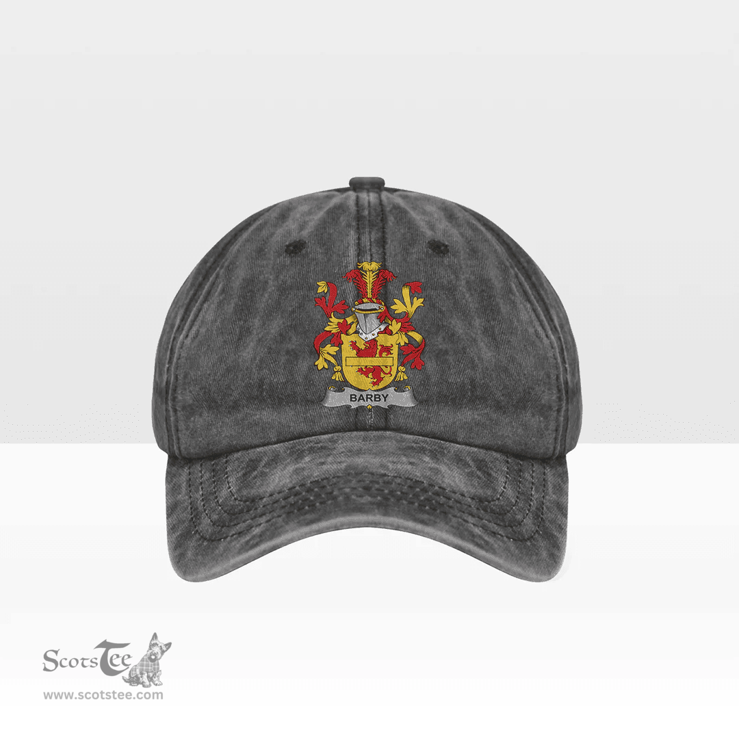 Irish Barby Coat of Arms Family Crest Ireland Denim Cap