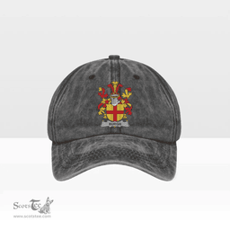 Irish Burgh Coat of Arms Family Crest Ireland Denim Cap