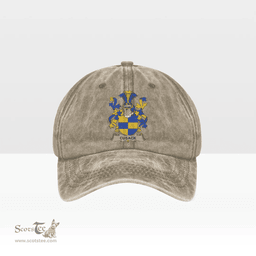 Irish Cusack Coat of Arms Family Crest Ireland Denim Cap