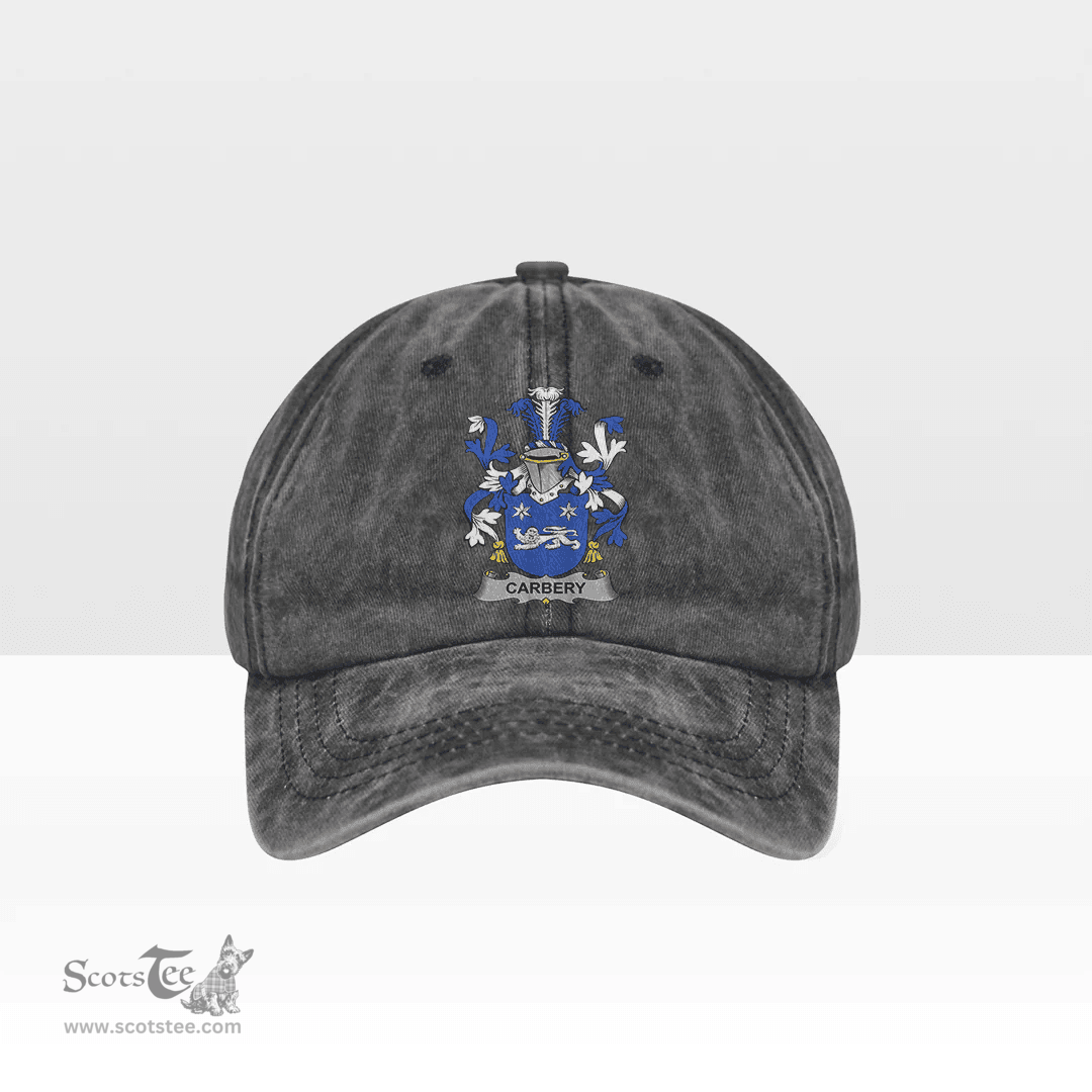 Irish Carbery Coat of Arms Family Crest Ireland Denim Cap