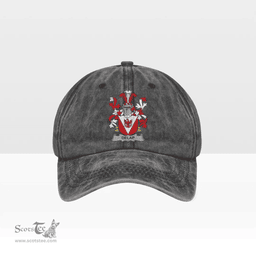 Irish Delap Coat of Arms Family Crest Ireland Denim Cap