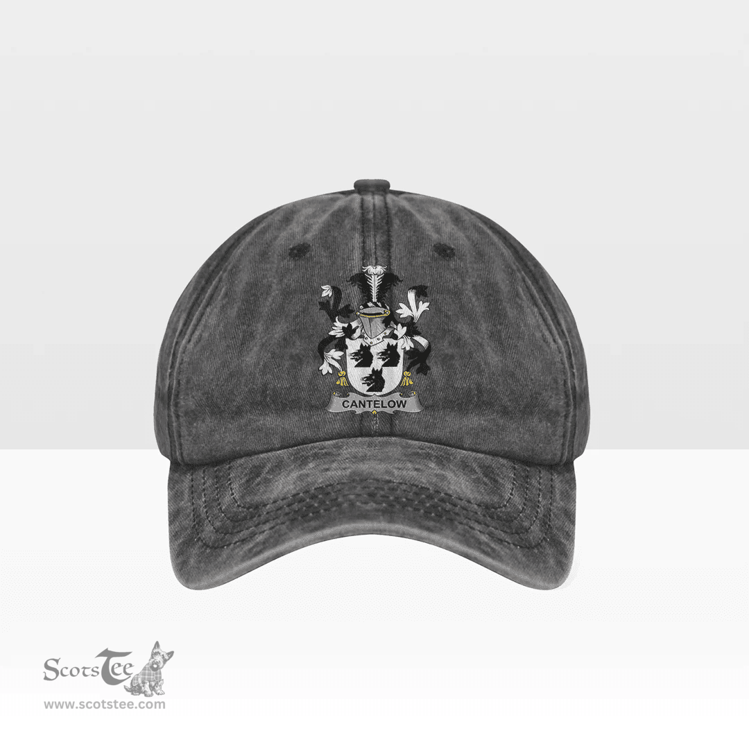 Irish Cantelow (e) Coat of Arms Family Crest Ireland Denim Cap