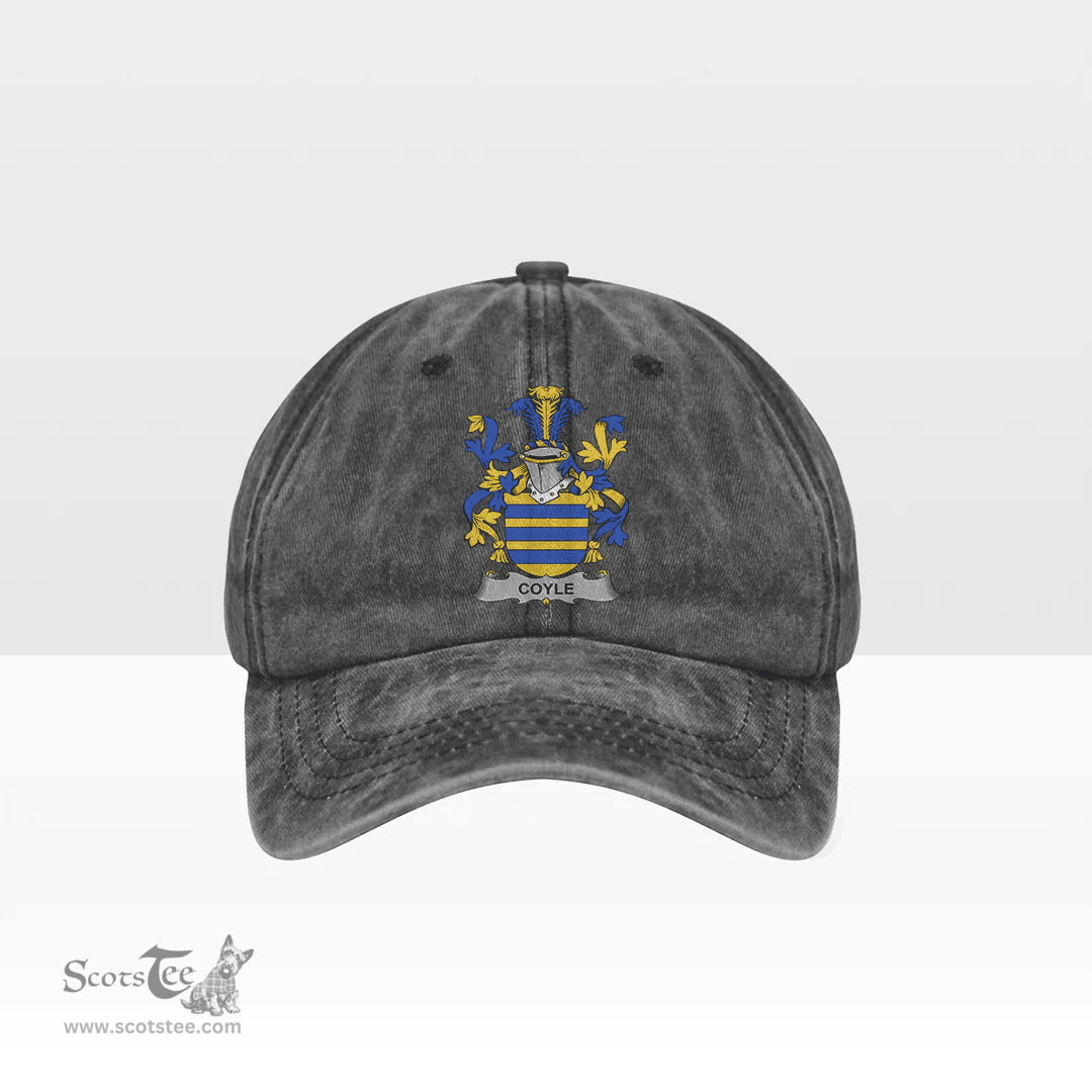 Irish Coyle or McCoyle Coat of Arms Family Crest Ireland Denim Cap