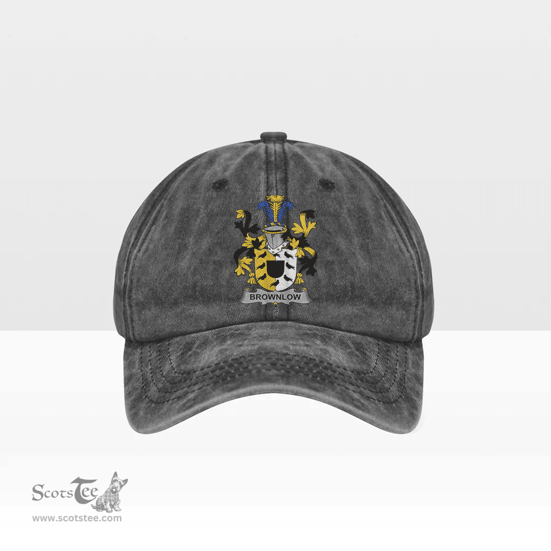 Irish Brownlow Coat of Arms Family Crest Ireland Denim Cap