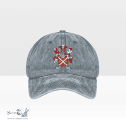Irish Denny Coat of Arms Family Crest Ireland Denim Cap