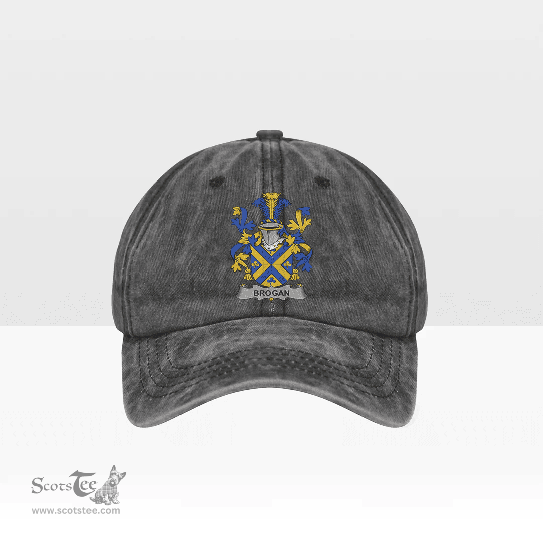 Irish Brogan or O Brogan Coat of Arms Family Crest Ireland Denim Cap