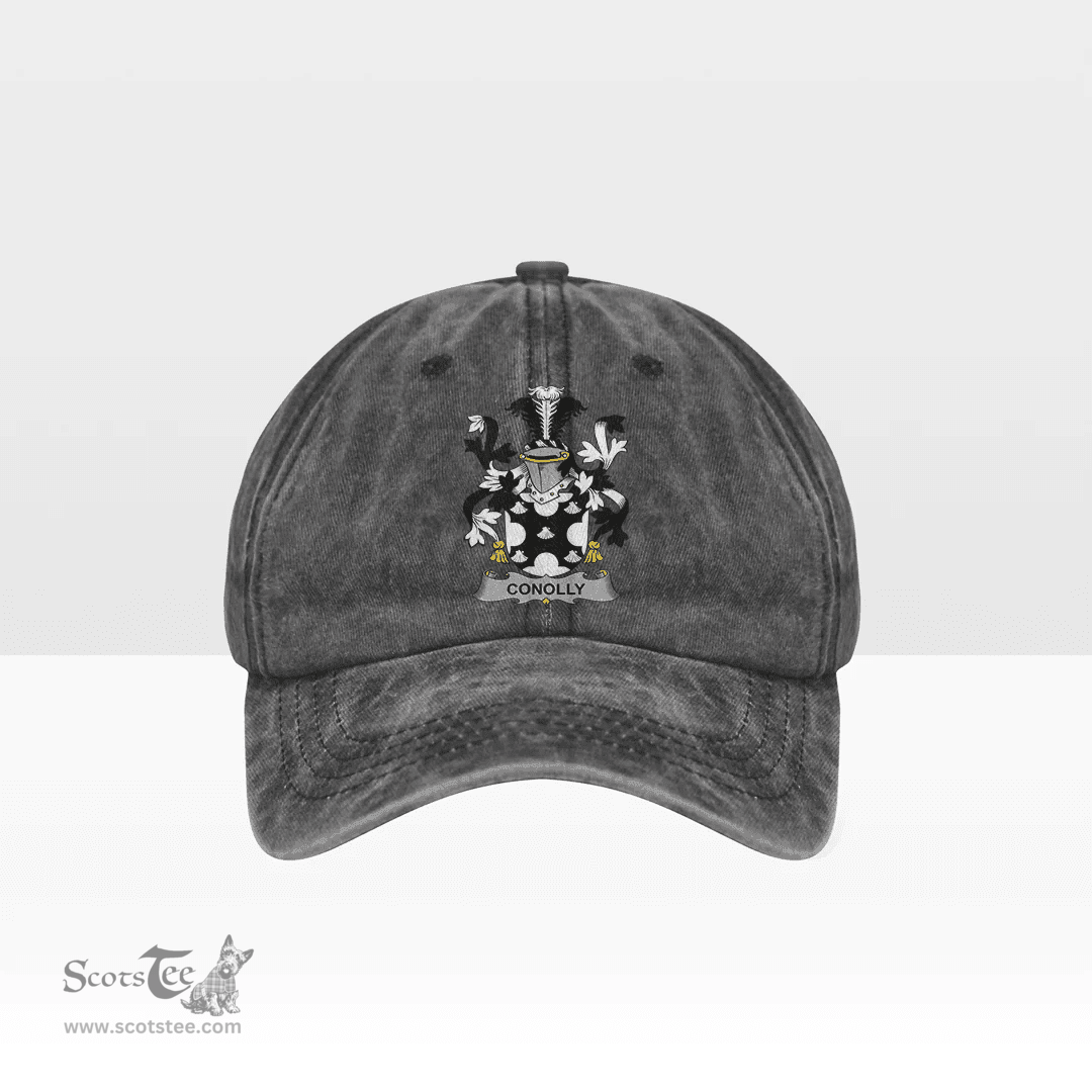 Irish Conolly or O Conolly Coat of Arms Family Crest Ireland Denim Cap