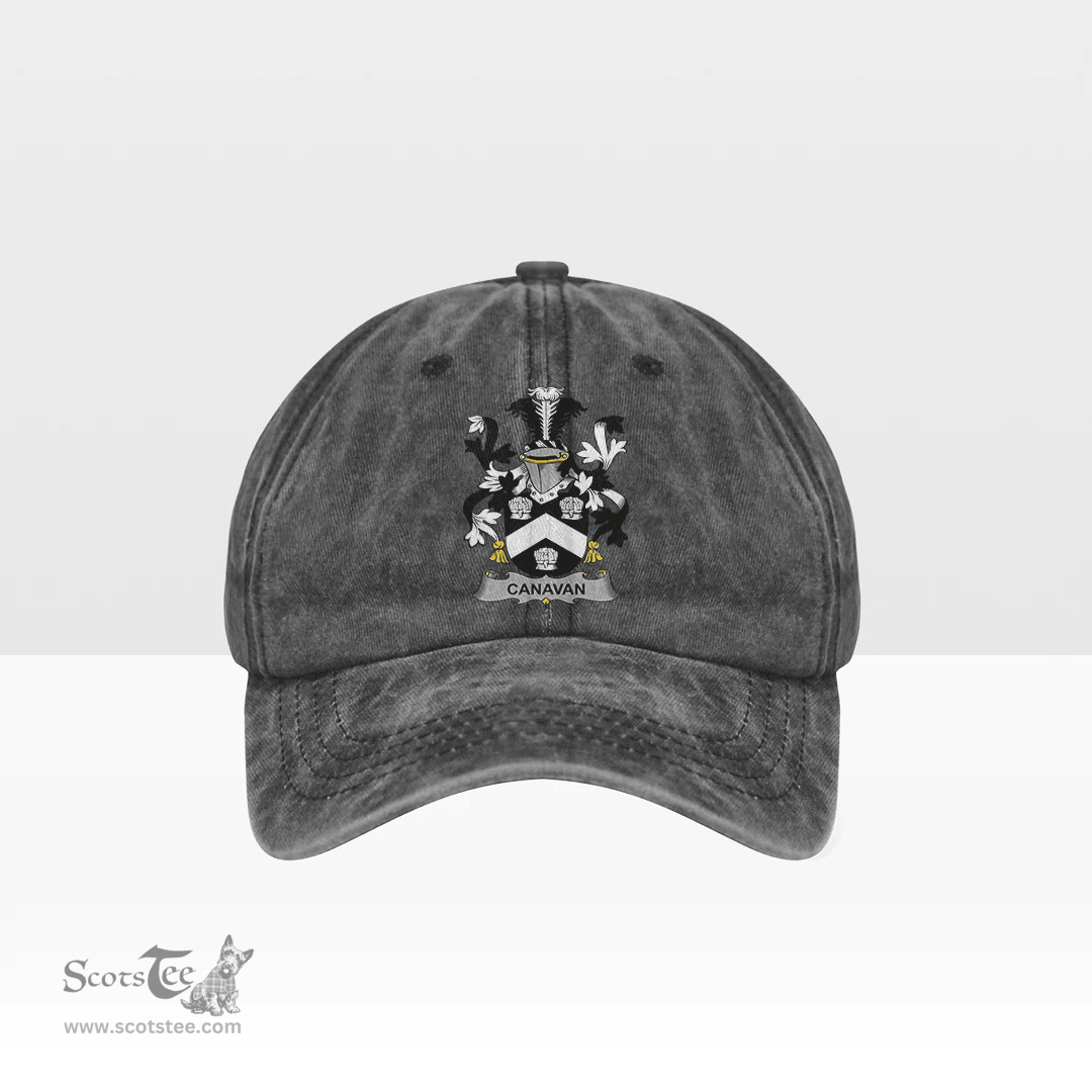 Irish Canavan or O Canavan Coat of Arms Family Crest Ireland Denim Cap