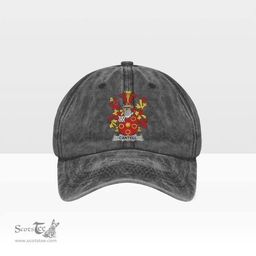 Irish Cantell Coat of Arms Family Crest Ireland Denim Cap