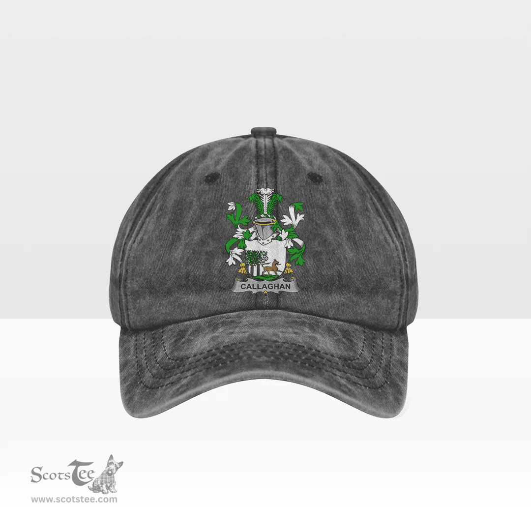 Irish Callaghan or O Callaghan Coat of Arms Family Crest Ireland Denim Cap