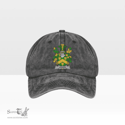 Irish Curdy or McCurdy Coat of Arms Family Crest Ireland Denim Cap