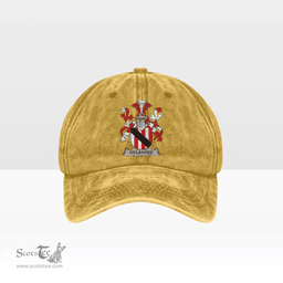 Irish Delahyde Coat of Arms Family Crest Ireland Denim Cap