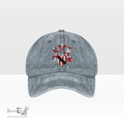 Irish Delahyde Coat of Arms Family Crest Ireland Denim Cap