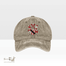 Irish Delahyde Coat of Arms Family Crest Ireland Denim Cap