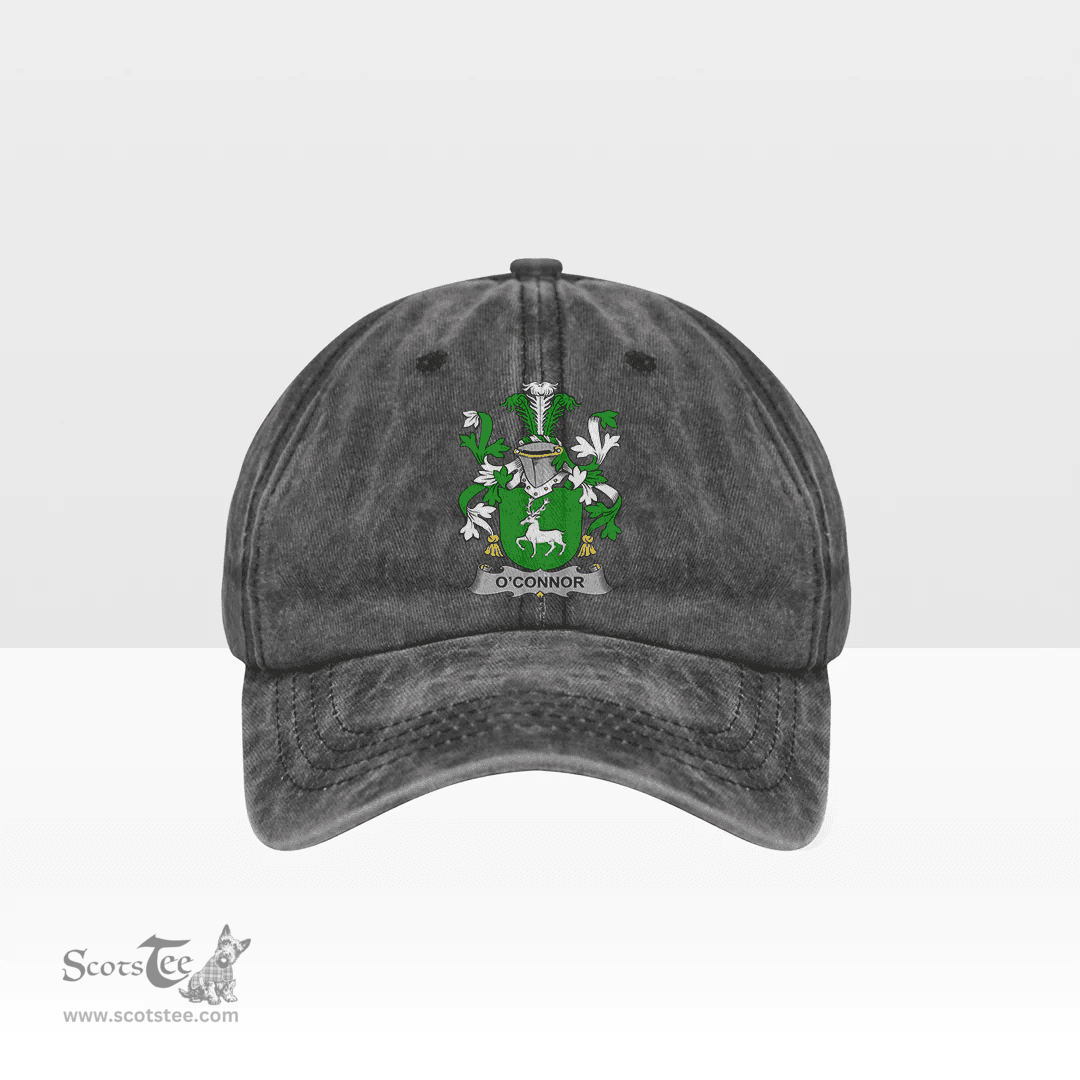 Irish Connor or O Connor (Corcomroe) Coat of Arms Family Crest Ireland Denim Cap