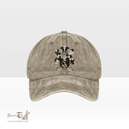 Irish Dane or O Dane Coat of Arms Family Crest Ireland Denim Cap
