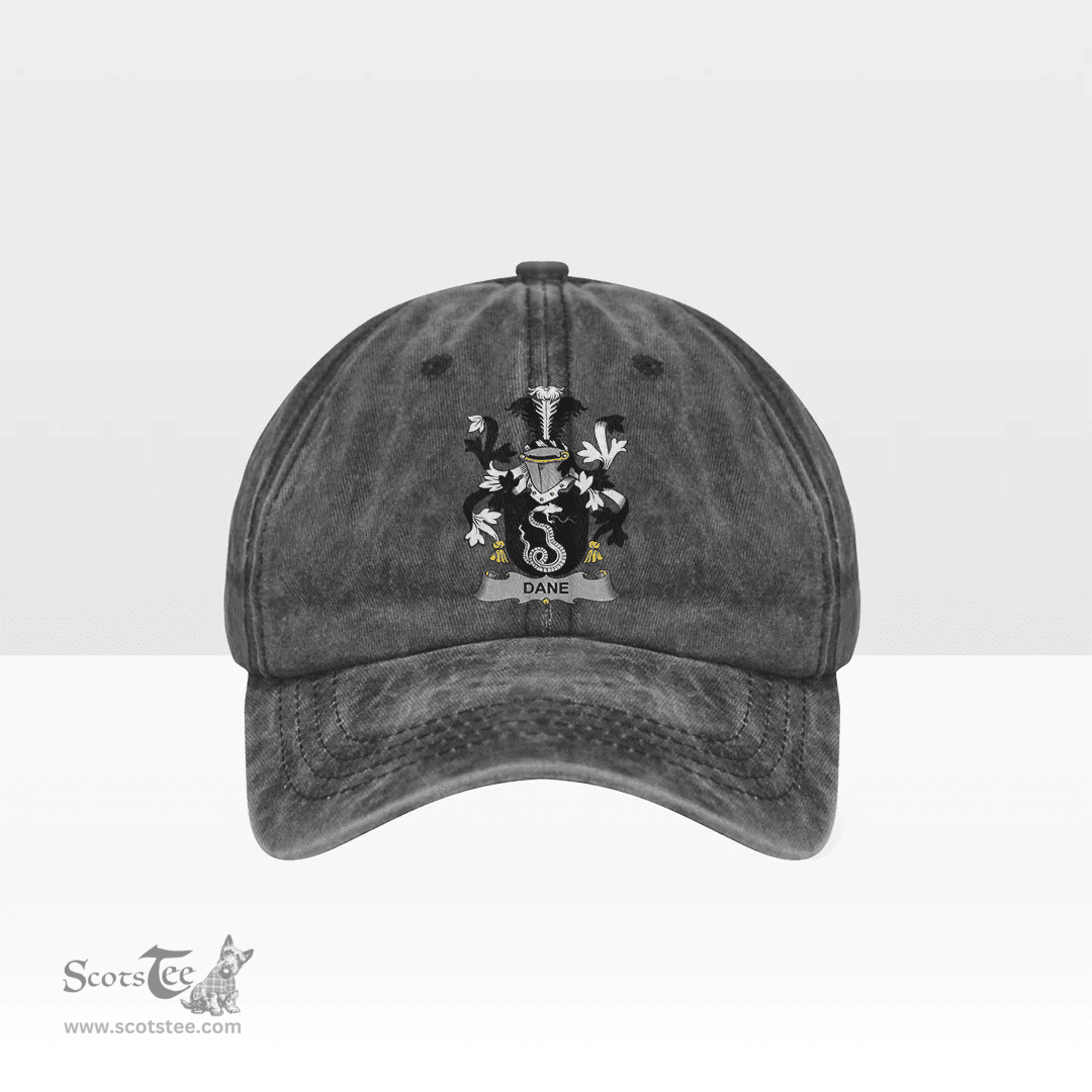 Irish Dane or O Dane Coat of Arms Family Crest Ireland Denim Cap