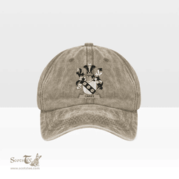 Irish Carey or Cary Coat of Arms Family Crest Ireland Denim Cap