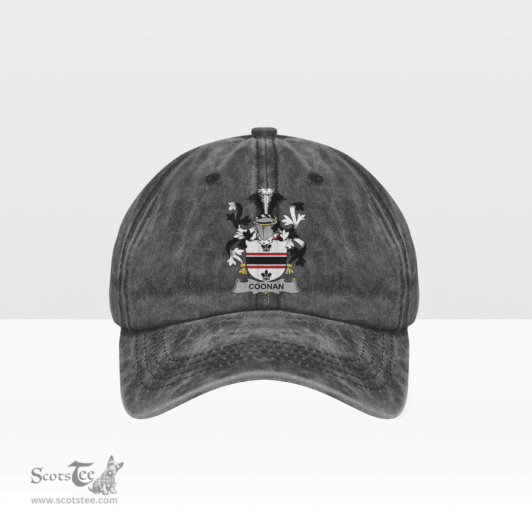 Irish Coonan or O Conan Coat of Arms Family Crest Ireland Denim Cap