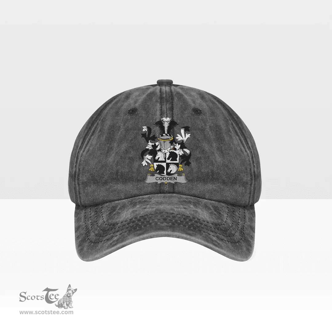 Irish Codden or McCodden Coat of Arms Family Crest Ireland Denim Cap